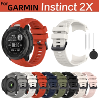 Official Watch Band For Garmin Instinct 2X Solar Strap Silicone Wristband 26mm Correa Bracelet Smartwatch Accessories