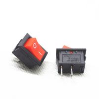 ◆ 10PCS KCD1 KCD1-101 15X21MM RED Rocker switch 6A/250V 10A/125V 2-PIN 2position I/O button switches