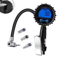 Tire Pressure Gauge 200psi Glow in The Dark Air Chuck and Compressor Accessories G5AD