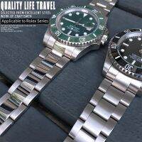 2023 ♘ Gelang Jam Tangan Ujung Lengkung Baja Tahan Karat Kualitas Tinggi 20Mm untuk Aksesori Gesper Gelang Jam Tangan Tali Padat Penuh Rolex Submariner