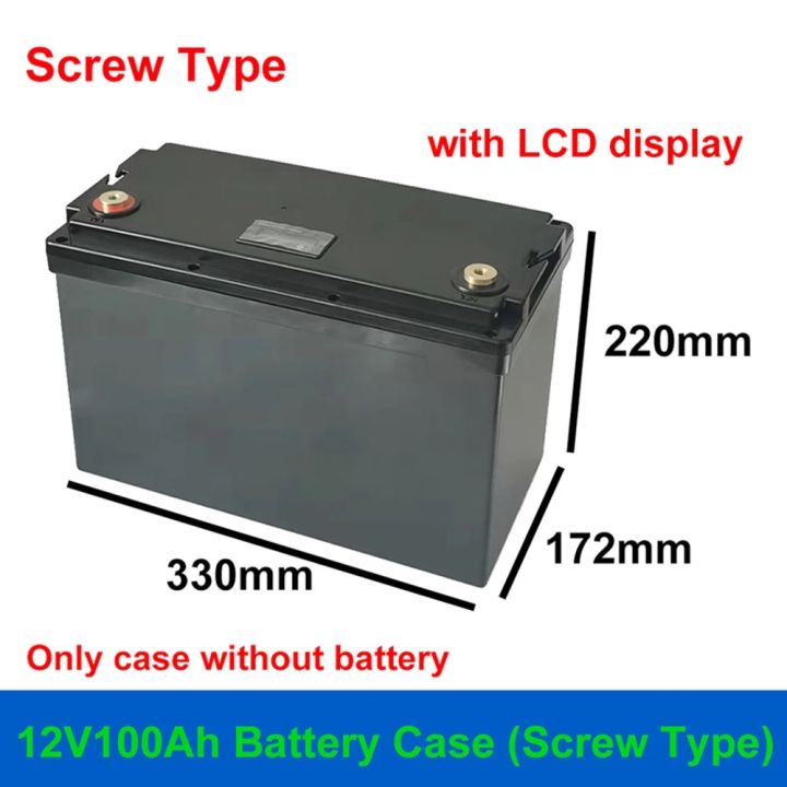 12V 100Ah Case with Screw Type LiFePO4 32700 26650 18650 12V 12.8V ...