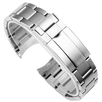 สายนาฬิกาข้อมือสแตนเลส316L สร้อยข้อมือหอยนางรมสำหรับ Rolex SUBMARINER DAYTONA SUP GMT สร้อยข้อมือนาฬิกาสำหรับผู้ชายสายนาฬิกาโลหะ CarterFa 20 21มม.
