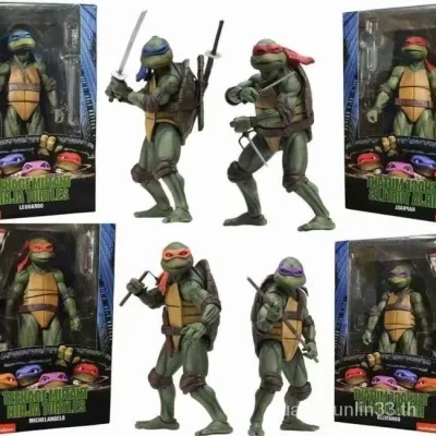 Neca Ninja Turtles TMNT 1990 Edition โมเดลตุ๊กตา ขยับข้อต่อได้ ขนาด 23 ซม.