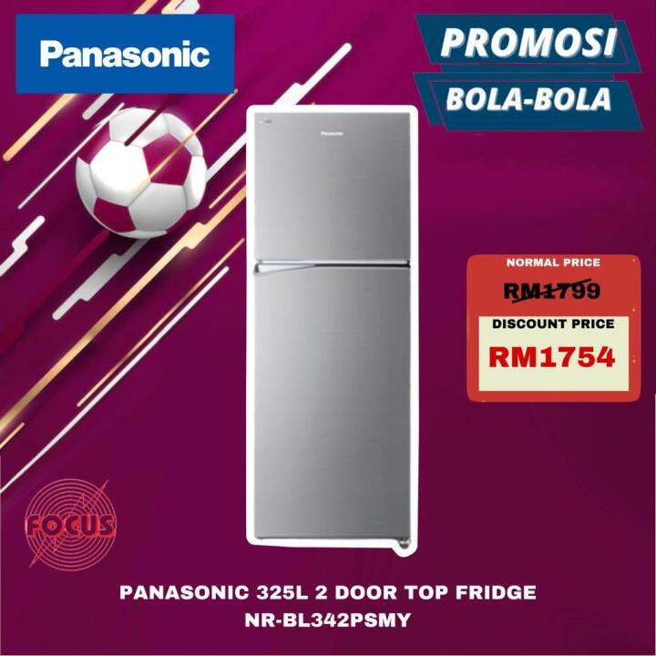 Panasonic 2Door Refrigerator NRBL342PSMY Stainless Steel Lazada
