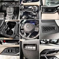 [Hot K] สำหรับ Toyota RAV4 RAV 4 XA50 2019-2022ดัดแปลงพิเศษคาร์บอนไฟเบอร์พื้นผิวภายในอุปกรณ์ประดับตกแต่งเกียร์ควบคุม