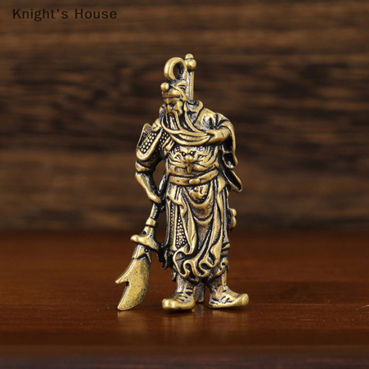 knights-house-กงกงกงดาบรถทองแดงแท้สีล้วนมีจี้ห้อยกระเป๋าห้อยเครื่องประดับห่วงโซ่ทองเหลืองของขวัญ