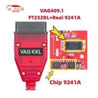 VAG 409.1ใหม่สีแดง PCB Board 9241A ชิป FTDI FT232RL รถเครื่องมือวินิจฉัยอินเทอร์เฟซ OBD2 OBD 2 K-สำหรับ Vwaudiseat