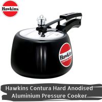 Hawkins Contura Hard Anodised Aluminium Pressure Cooker, 3 Litres, Black