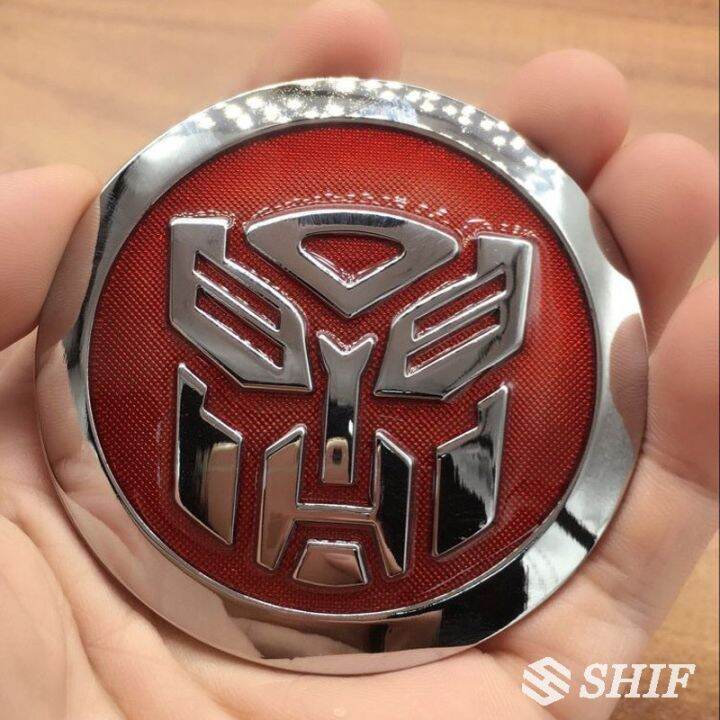 ED 1 x Metal Red Transformer Autobot Car Emblem Badge Sticker Lazada PH