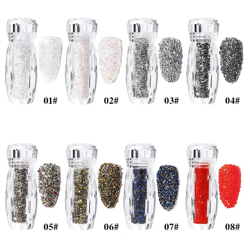 1.2mm Crystal Pixie 3D Nail art Micro Zircon Mini Rhinestones