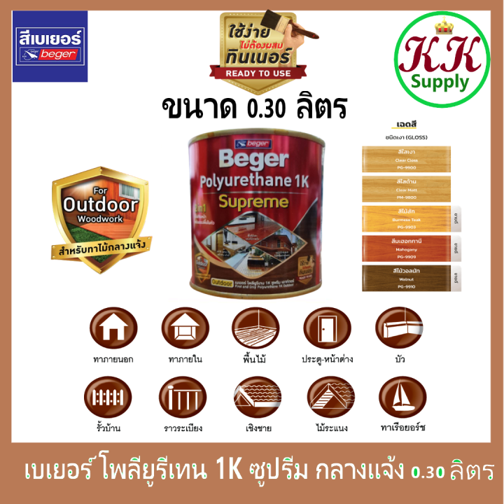 ฺbeger-เบเยอร์-โพลียูรีเทน-1k-ซูพรีม-ขนาด-0-3-ลิตร-เอาท์ดอร์-กลางแจ้ง-polyurethane-1k-supreme-outdoor