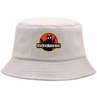 {You have a hat} Pew Pew Madafakas แมวดำกับปืนสองกระบอกกันแดด Topi Bucket พับได้หมวกใส่ตกปลาหมวกปานามาทุกเพศระบายอากาศได้ดี