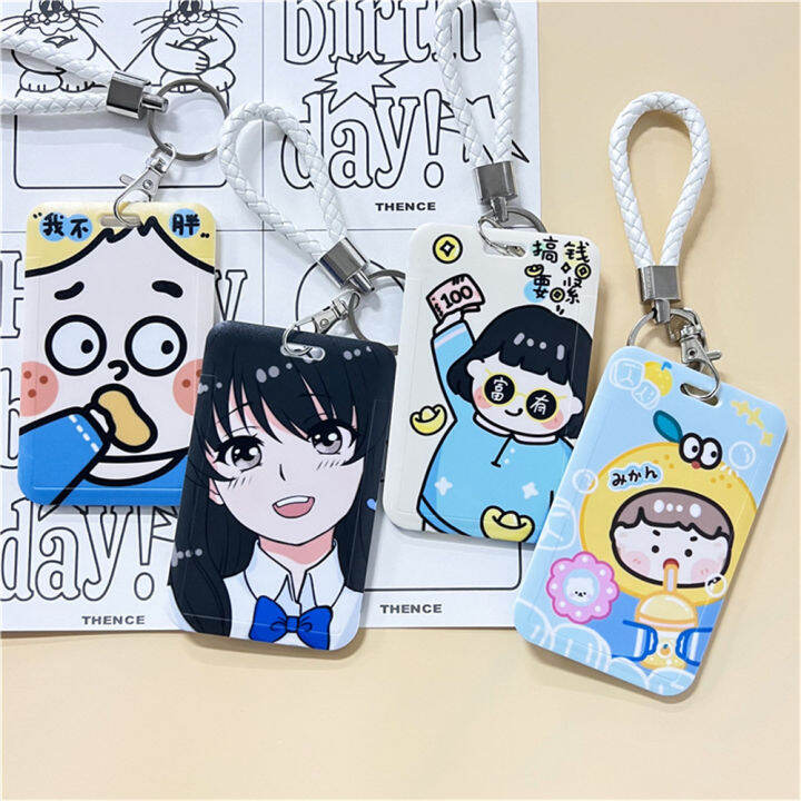 Jnan Sanrio Card Sleeve Kawaii Kuromi / KT / Mylody ABS Portable Campus ...