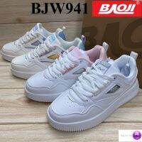 Baoji BJW 941 รองเท้าผ้าใบ (37-41) สีขาวเทา/ขาวชมพู/ครีมฟ้า/ครีมเขียว