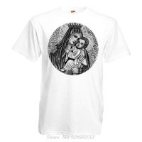 2023NewOur Lady of Mount Carmel Virgin Mary Catholic Christian cotton white t-shirt Printed Men T-Shirt Short Sleeve Funny Tee Shirts