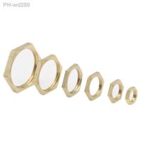 Brass Hex Lock Nuts Pipe Fitting Connector M10 M12 1/8 quot; 1/4 quot; 3/8 quot; 1/2 quot; 3/4 quot; 1 quot; BSP Female Thread Hexagonal shank cap