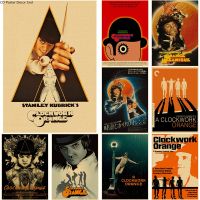 Classic Movie A Clockwork Orange Poster Crime Film Kraft Paper Posters Vintage Room Bar Cinema Decor Aesthetic Art Wall Painting Wall Décor