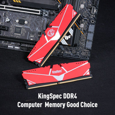 KingSpec DDR4 8GB 16GB Memoria Ram DDR4 2666 /3200เดสก์ท็อปหน่วยความจำฮีทซิงค์หน่วยความจำ Ram Ddr4 Mhz Dimm 3200 XMP พร้อมฮีทซิงค์สำหรับพีซี