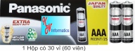 Pin AAA Panasonic - Hộp 30 vỉ 60 viên - R03NT 2S - Made in Indonesia thumbnail