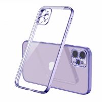 Luxury Square Silicone Clear Phone Case For iPhone 11 12 13 Pro Mini Xs Max X Xr Se 2020 7 8 Plus Soft Cover Plating Farme Shell