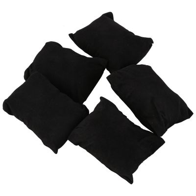 5 x Velvet Bracelet Watch Jewelry Display Pillow Black