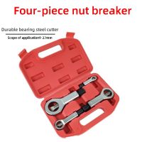 4pcs Hand Tools 9-27mm Nut Splitter Cracker Remover Extractor Tool Set Rust Nut Removal Puller Break Damaged Screw Repair Tool