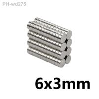 50/100/200PCS 6x3 mm Disc Bulk Sheet Neodymium Magnet 6mmx3mm Small Round Powerful Magnets 6x3mm Rare Earth Magnets 6x3 mm