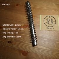 Hatimry binder clip A5 size 20holes clip for leather notebook DIY A5 20 holes books school supplies silver color