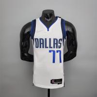 75 Anniversary Dallas Mavericks Doncic #77 White Basketball Jersey