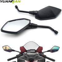 ☏☢ↂ 1 pair Black Custom Aluminum Motorcycle moto Mirror Rearview Side Mirrors For Kawasaki Z750 Z900 Honda Yamaha ATV Free Shipping