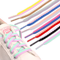 8 มม.แบน Dual Shoelaces แฟชั่นผสมสีรองเท้า Laces สารพันสีสันรองเท้าผ้าใบเชือกผูกรองเท้า Shoelaces อุปกรณ์เสริม-fgludnfmsf