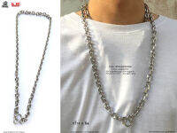 สร้อยคอโซ่ 6มิล เลสเงิน necklace สแตนเลสแท้ Stainless แฟชั่นชาย แฟชั่นผู้หญิง 316l allacc