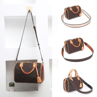 suitable for lv Old flower speedy20 25 bag shoulder strap replacement modification accessories pillow bag Messenger bag belt 30
