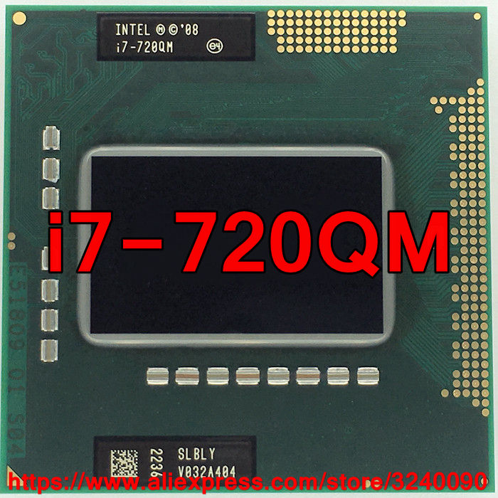 Original ln Core i7 720QM 1.60GHz-2.80Ghz i7-720QM Quad-Core i7 720Q PGA988 SLBQG Mobile CPU Laptop processor free shipping