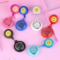 【CW】™  Colorful Smile Faces Clocks Pendant Hanging unisex doctor medical FOB pocket hang clip