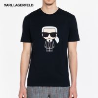 เสื้อยืดคุณภาพดี เสื้อยืดผ้าฝ้ายพิมพ์ลายขายดี สตรีทแฟชั่น Karl Lagerfeld - MENSWEAR T-SHIRT CREWNECK เสื้อยืดคอกลม แฟชั่น