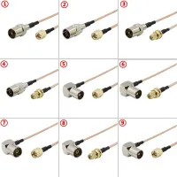 75Ohm RG179 Cable IEC TV To SMA Male Female Connector 75Ω RG-179 SMA To IEC TV Right Angle RF Extension Low Loss Fast Delivery