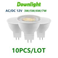 สปอตไลท์แรงดันต่ำ LED GU5.3 Acdc 12V 3W 5W 6W 7W ประสิทธิภาพแสงสูงแสงสีขาวอบอุ่นสามารถเปลี่ยนหลอดฮาโลเจน20W 50W *