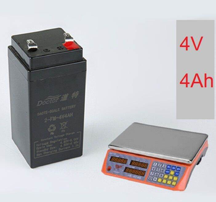 แบตเตอรี่สำหรับเครื่องชั่งดิจิตอลทั่วไปและอื่นๆ-4v-4ah