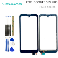 5.7 "Asal untuk DOOGEE S59 Pro Panel Skrin Entuh Kaca Depan Digitizer DOOGEE S59 Pro Alat Akori Seson Mudah Alih