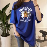 [AMYGO] 2023 M-5XL Loose Tshirt Women Plus Size Baju T shirt Perempuan Lengan Pendek Tops Murah Wanita Clothes