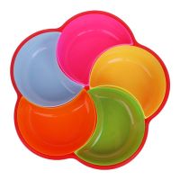 Multi-function Snack Plates Candy Box With Lid Home Large Capacity Fruits Nut Storage Dessert Tray Snack Dish