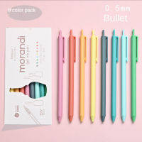 Macaron 9 PCS Colored Gel Ink Pens Set 0.5 mm Kawaii Ballpoint Pen for Journal Cute Shool Office Stationary Supplies