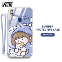 เคส VRQR สำหรับ Vivo Y95 Y93 Y91i Y91 1807 1816 1817 1811 Ins คุณภาพสูงแฟชั่นเรียบง่ายเคสโทรศัพท์น่ารักลายการ์ตูนเคสป้องกันซิลิโคน