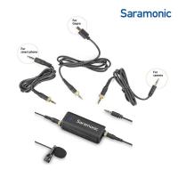 Premium Lavalier Microphone with 2-ChannelAMuIdCioRMOiPxeHrOaNndEOutputs for iPhone/Android Smartphones, Gopro 5 / 6 / 7, DSLR Cameras