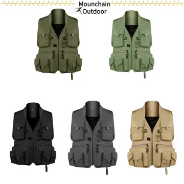 Lure Fishing Vest With Buoyancy Material, Multi-Pocket And Portable,  Suitable For Rock Fishing, Boat Fishing, And Sea Fishing, Breathable