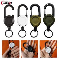 ✱❦ Outdoor Automatic Retractable Wire Rope Anti-theft Tactical Keychain Clip Pull Recoil Sporty Key Ring Telescopic Hook Tool 60cm