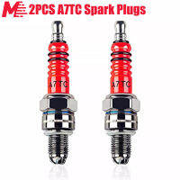 MileRush 2Pcs A7TC Tri-Electrode 3หัวเทียนสำหรับ GY6 50ซีซี70cc 90 110cc 125 Cc 150cc ATV Go Kart สกปรกจักรยานสกู๊ตเตอร์