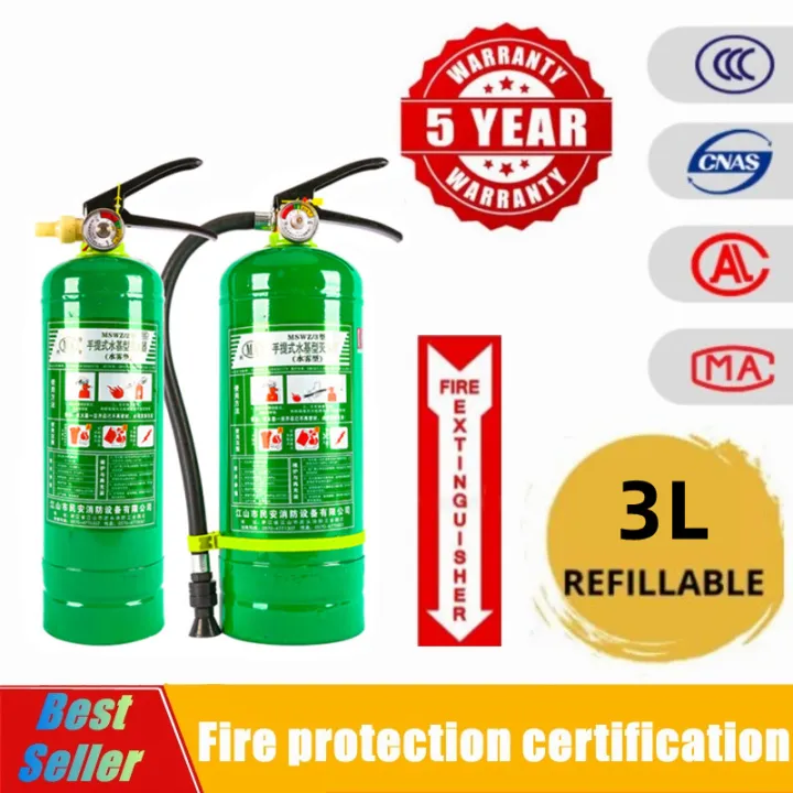 Fire Extinguisher 3L Expiration Refillable Fire Extinguisher High