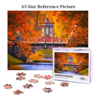 Park Of Pushkin, Russia Wooden Jigsaw Puzzle 500 Pieces Educational Toy Painting Art Decor Decompression toys 500pcs